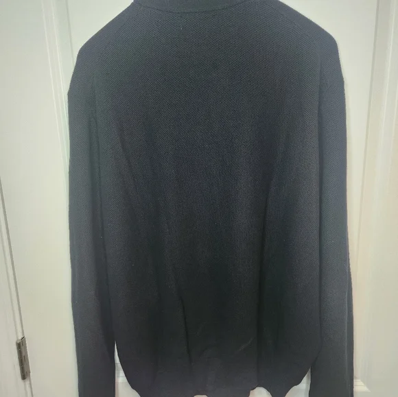 Polo by Ralph Lauren Black and Red Zip Up Sweater - Picture 4 of 4